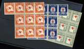 Finland **  156/158  (mi 158/160)   10 X Croix Rouge  Red Cross   ** Yvert Cote 135 E - Unused Stamps