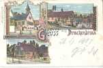 Gruss Aus Drachenbronn Color Litho  Schulhaus Gast Wirtschaft Zum Rössel Bürgermeisteramt 20.9.1904 Soultz-sous-Forêts - Wissembourg