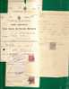 ITALIA - REVENUE STAMPS - 3 DOCUMENTS - 1908 And 1938 - Fiscales