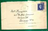 UK - WWII Period- COVER USED 2 TIMES Due Lack Of Paper - - Covers & Documents