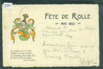 DISTRICT DE ROLLE /// FETES DE ROLLE 1902 - B ( PLI D'ANGLE ) - Rolle