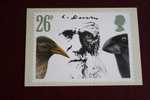 10 FEB 1982  CARTE MAXIMUM KARTEN CHARLES DARWIN FINCHES OISEAUX CARD CM OFFICIELLE FDC - Tarjetas PHQ