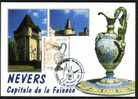 CARTE MAXIMUM  FRANCE N° Yvert 3329 (Nevers) Obl Sp  Ill  Nevers 30.7.00 - 2000-2009