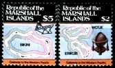 (10) Marshall Isl.  Maps / Cartes / Islands / Isles / Inseln  ** / Mnh  Michel 71-72 - Islas Marshall