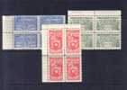 1955 TURKEY INTERNATIONAL MILITARY FOOTBALL CHAMPIONSHIP SOCCER BLOCK OF 4 MNH ** - Nuovi