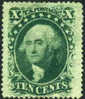 US #35 Mint No Gum 10c Washington From 1859 - Unused Stamps