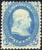 US #63 Mint Hinged 1c Franklin From 1861 - Neufs