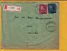 429+430 Op  Aangetekende Brief Met Stempel MARKE - 1936-1951 Poortman