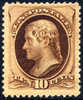 US #188 VF/XF Mint Hinged 10c Jefferson (w/secret Mark) From 1879 - Unused Stamps