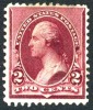 US #219D Mint Hinged 2c Washington From 1890 - Unused Stamps