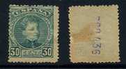 ESPAGNE - ALPHONSE XIII / 1901 # 219 * - 30 C. Vert / COTE 30.00 EUROS - Ungebraucht