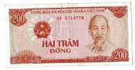 BILLET VIETNAM - P.100a - 200 DONG - 1987 - HO CHI MINH - TRACTEUR - Vietnam