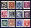 1941 COMPLETE SET MNH ** - 1941-66 Coat Of Arms And Heraldry
