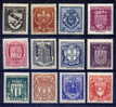 1941 COMPLETE SET MNH ** - 1941-66 Armoiries Et Blasons