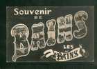 Souvenir De Bains Les Bains ( Vosges 88) ( Multivues Voyagé En 1908) - Bains Les Bains