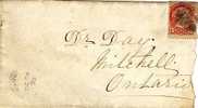 Carta OBOUT (Canada) 1878 A Ontario. Fancy Cancel - Briefe U. Dokumente