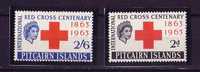 RED CROSS / CROIX ROUGE  1963  PITCAIRN  N° 36/37  ** - Pitcairn Islands
