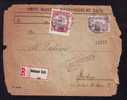 Hungary To USA Registred Cover,1924,inflation PERFINS  2 STAMPS . - Perforés