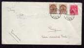 Hungary To Romania - Cluj 1939  AIR MAIL  Cover, PERFINS  STAMPS Patten "KB". - Perforés