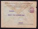 UNGARISCHE ALLGEMEINE SPARCASSA ACTIEN - GESELLSCHAFT, Cover,1918, PERFINS  STAMPS, Rare Patten - Perfins