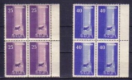 1958 TURKEY EUROPA CEPT BLOCK OF 4 MNH ** - 1958