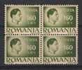 Roemenie Y/T 805 (**) In Blok Van 4. - Unused Stamps