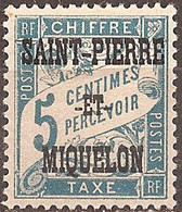 SAINT-PIERRE & MIQUELON..1925/27..Michel # 10...MLH...Portomarken. - Nuovi