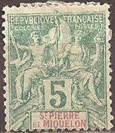 SAINT-PIERRE & MIQUELON..1892..Michel # 49...MLH. - Unused Stamps