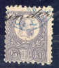 Hungary Magyar 1867 Mi. 13a   25 K King König Franz Josef €110,- - Oblitérés