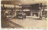 Linger Longer Resort Quilcene WA, Interior View On C1919 Vintage Real Photo Postcard, Fireplace, Furs - Altri & Non Classificati