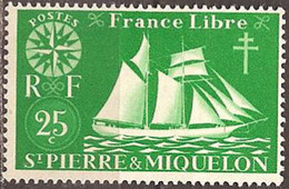 SAINT-PIERRE & MIQUELON..1942..Michel # 301...MLH. - Unused Stamps