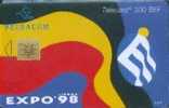 # BELGIUM C11a Lisboa  Expo 98 200 So3  Tres Bon Etat - With Chip