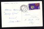 Espace Cosmos Stamp 40 Bani On PC 1966 - Romania. - Lettres & Documents