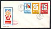 Coat Of Arms Anniversary REPUBLICA 1972 FDC Cover Romania. - Briefe U. Dokumente