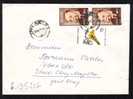 Ion Ionescu Mathematicien Pair Stamps On Cover Registred 1992! Romania. - Covers & Documents