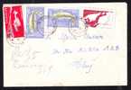 4 Stamps Nice Franking On Registred Cover 1962 Romania! - Covers & Documents