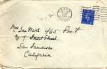 Carta LARGS (Ayrshire) Gran Bretaña 1943 A Estados Unidos - Storia Postale