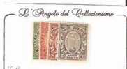 31452)0.25c+0.75c+0.80c+1.25£ Vaticani - Anno Santo 1939 - Linguellati - Abarten