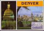 CARTE-MAXIMUM ETATS-UNIS N° Yvert 552 - N° US 1001 (Denver) Obl  13.8.90 - Maximum Cards