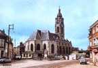 Cpsm Buchy (76) Eglise , Camion Total , Voitures ( 2 Cv ) - Buchy