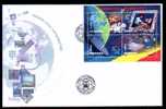 Romania FDC 2004 With Computers. - Informática