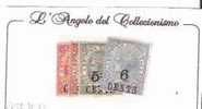 31527)3c Spr 6 Cents + 1c Spr 50c + 1c Spr 2c + 3c Spr 3c-  Linguellati - N°26-27-30-33 - Belice (1973-...)