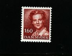 DENMARK/DANMARK - 1982  DEFINITIVE  1.60 Kr.  RED  MINT NH - Unused Stamps