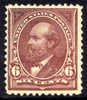 US #256 Mint Hinged 6c Garfield From 1894 - Neufs