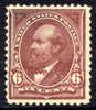 US #256 Mint Hinged 6c Garfield From 1894 - Ongebruikt