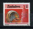 ZIMBABWE     1985   $1  Playing Mbira - Zimbabwe (1980-...)