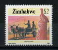 ZIMBABWE     1985   $2  Muledrawn Scotch Cart - Zimbabwe (1980-...)