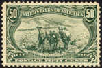 US #291 VF/XF Mint Hinged 50c Trans-Mississippi From 1898 - Ongebruikt