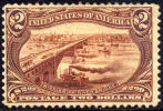 US #293 Mint Hinged $2 Trans-Mississippi From 1898 - Ongebruikt