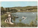 Vernoux-en-Vivarais (07 ) Pédalos Sur La Lac Aux Ramiers En 1957 (animée). - Vernoux